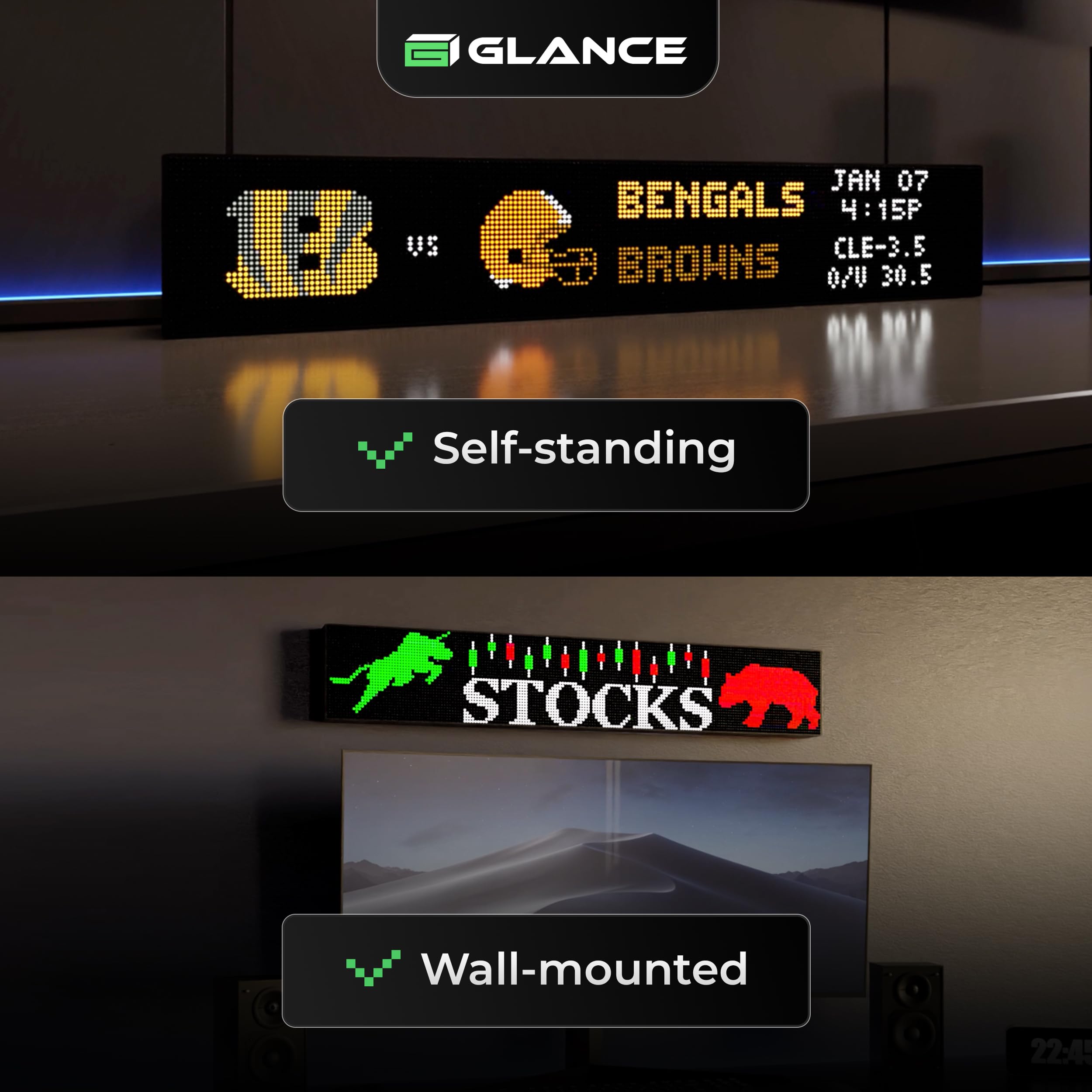 Amazon.com : Glance Scroll – Customizable Scrolling LED Ticker