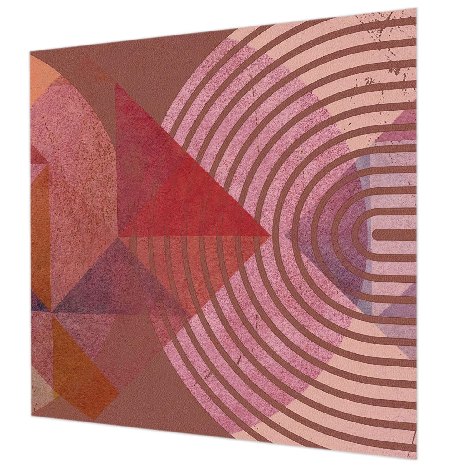 Tapisserie intissée 250x250 cm à formes abstraites pour salon et chambre