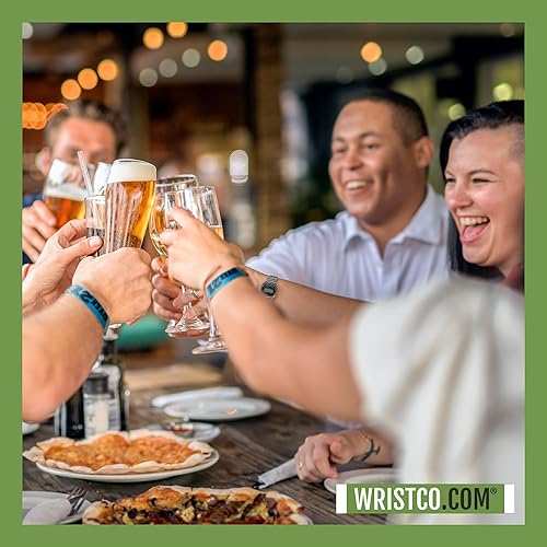 Miniatura 4 de 200 pulseras Tyvek WristCo Paquete Variado Mayores de 21 - ¾" x 10" - Pulseras de papel impermeables, reciclables, cómodas y resistentes a desgarros