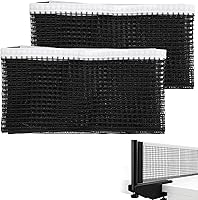 Molain 2-Pack Table Tennis Net Replacement - Durable Black Ping Pong Nets for Indoor/Outdoor Gym Use (70.8" x 5.9")