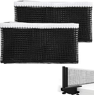 Molain 2-Pack Table Tennis Net Replacement - Durable Black Ping Pong Nets for Indoor/Outdoor Gym Use (70.8" x 5.9")