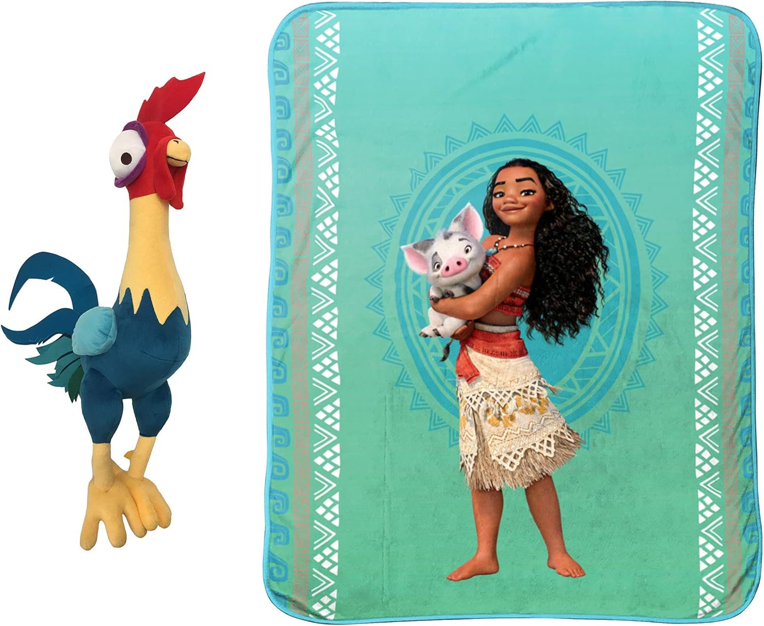 Jay Franco Moana HEI HEI Pillow Buddy Bundle-Includes Pillow Buddy, Throw