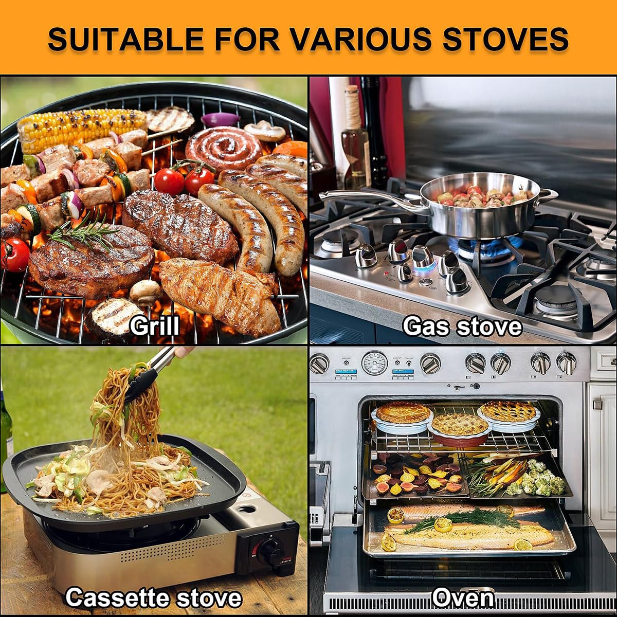 Amazon.co.jp: クッカーセット キャンプ8点セット ステンレス IH・直火