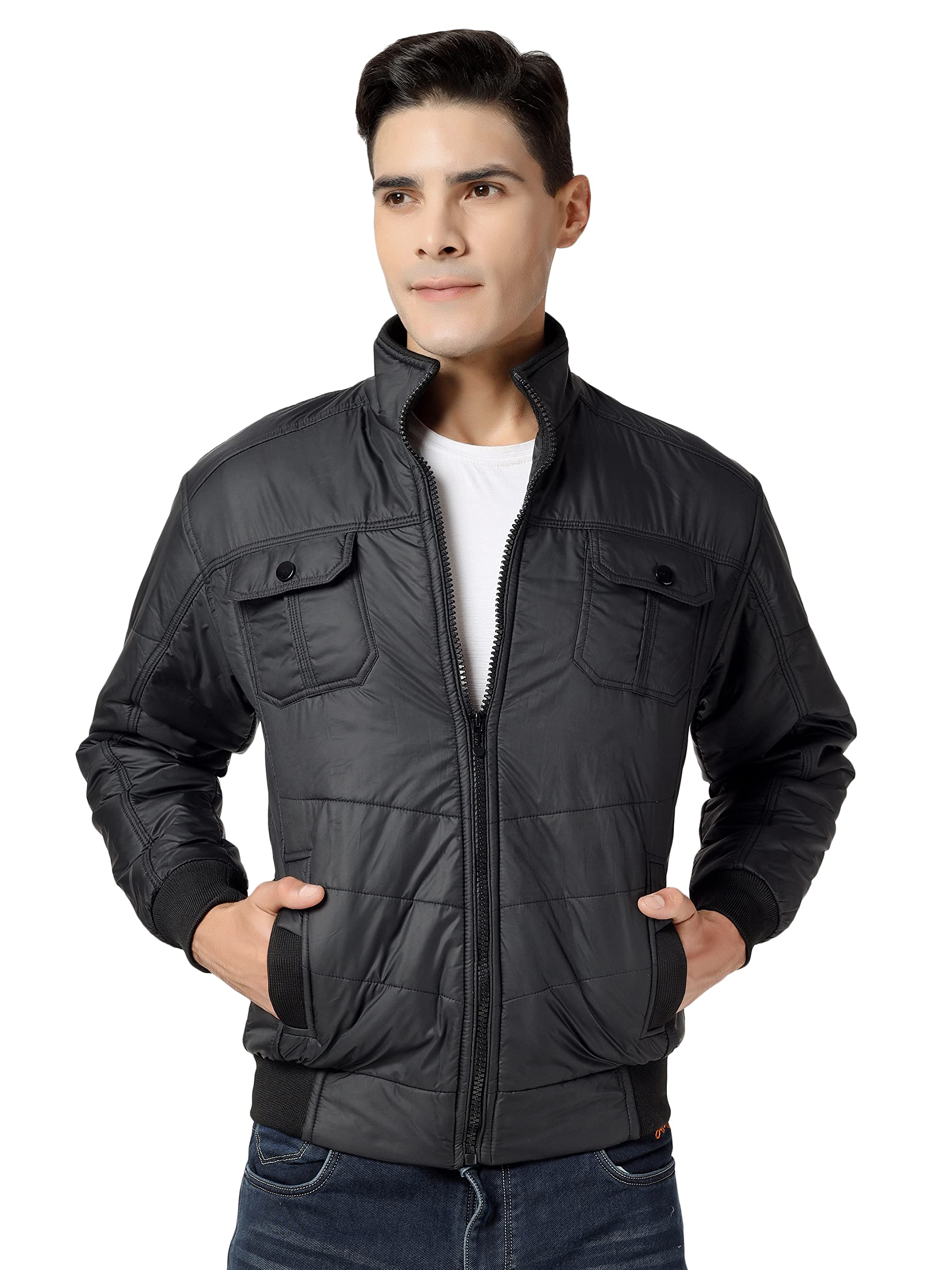Ico Blue StorMen's Solid Regular Jacket