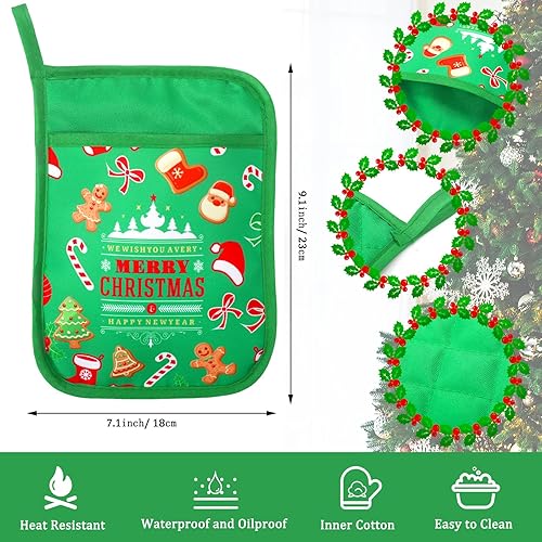 Miniatura 3 de Zhehao 12 espátulas de silicona para Navidad, crema para tartas, muñeco de nieve, espátula para pastel de Navidad con mango de madera, soportes para