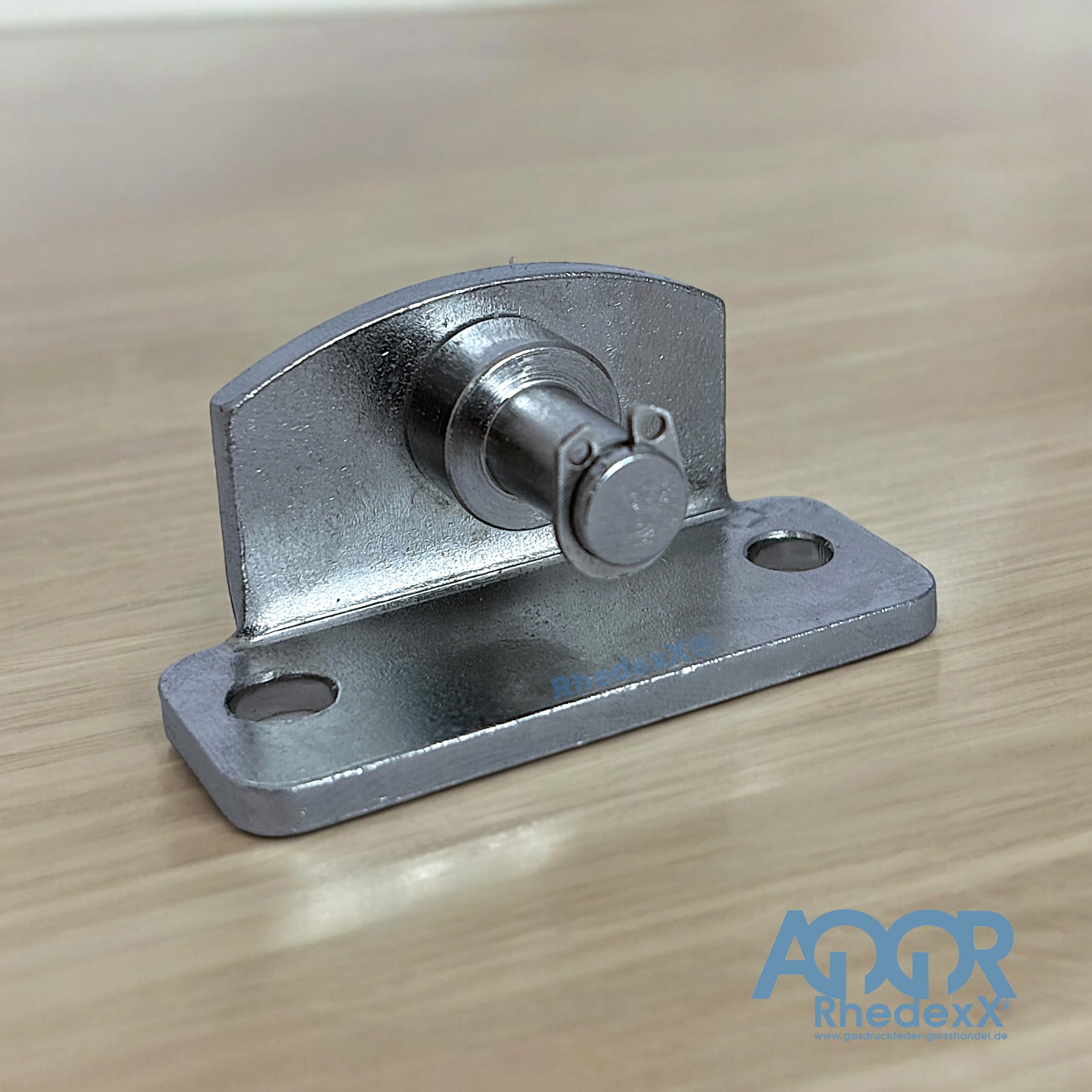 RhedexX® Tôles D'angle Pour Fixation De Vérins à Gaz Avec œillet - Diamètre : 8,1 Mm - Remplacement Pour Stabilus Liftomat 8261WJ - Longueur : 55 Mm, Largeur : 24 Mm, Hauteur : 27 Mm