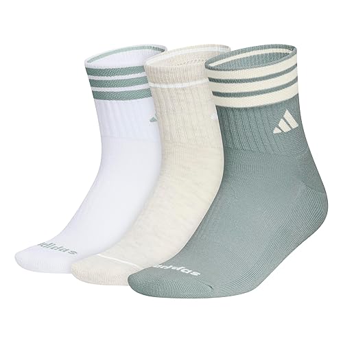 adidas womens Women's Cushioned 3-stripe 4.0 3-pack High Quarter