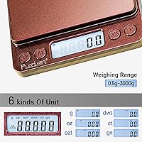 Vista 2 de Fuzion Báscula digital de 0.03 oz de precisión, 105.82 oz (105.82 oz) Mini báscula de alimentos para hierbas, especias, joyas, oro, pequeña báscula