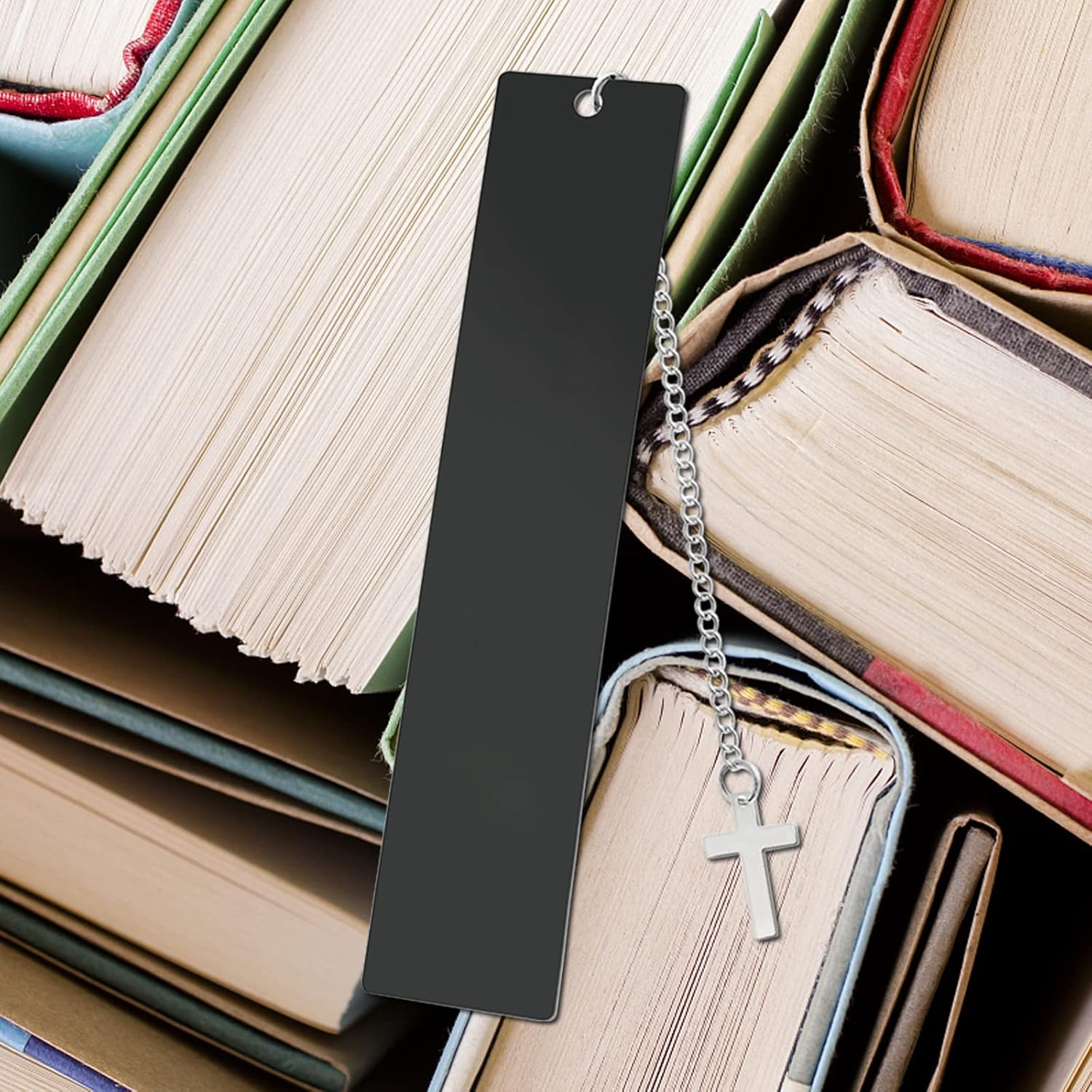 Personalized Bookmarks- Metal Custom Bookmarks Engraved Photo Text- Stainless Steel Customized Bookmark for Men Women Kids,Teachers,Students,Book Lovers Gifts for Valentine's Day,Birthday - Image 5