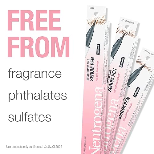 Miniatura 7 de Neutrogena Microbrow Tint - Bolígrafo de suero tintado de precisión con pantenol para nutrir y acondicionar las cejas, ayuda a crear cejas más
