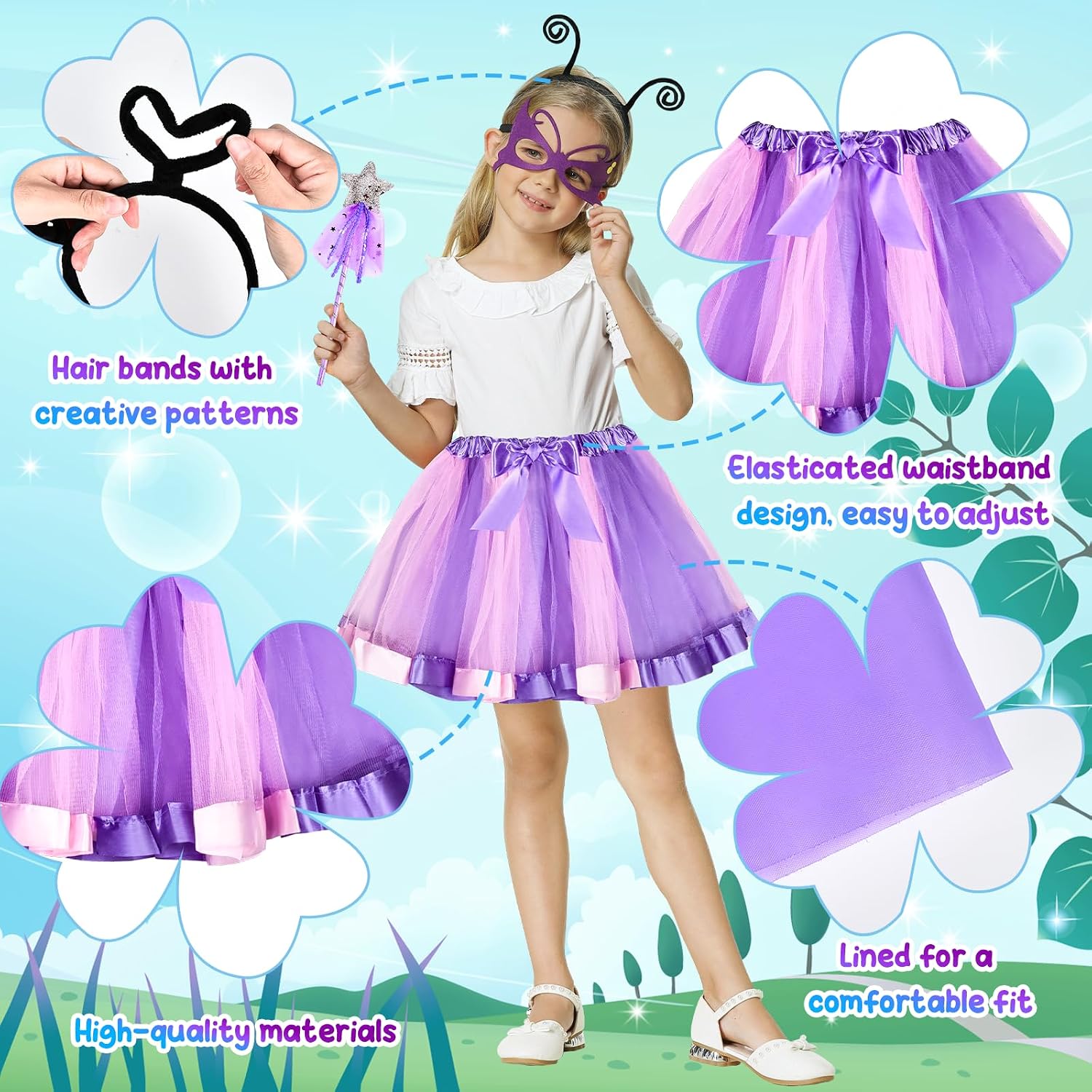 Cape Ailes De Papillon Multicolore Pour Femme – Costume Papillon Pour Carnaval, Fête, Cosplay
