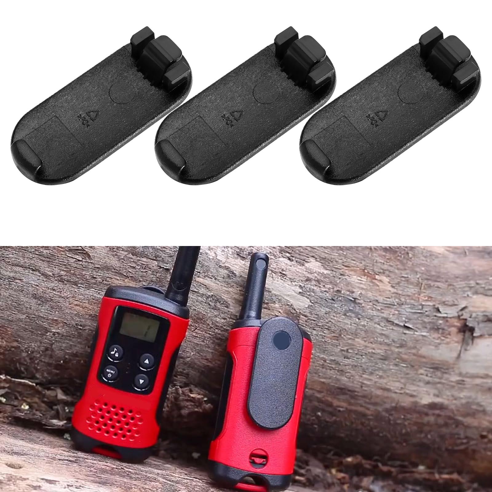 The Lord of the Tools 5 sztuk klipsów do akumulatora Walkie-Talkie kompatybilne z Motorola T40, T42, T80, T81, T82, XT180, T4, T5, T6, T7, T8, przenośny klips do paska