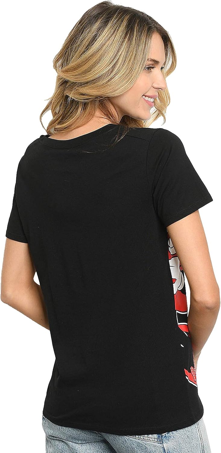 Disney Womens T-Shirt Eeyore or Minnie Mouse Lean in Side Print - Image 2