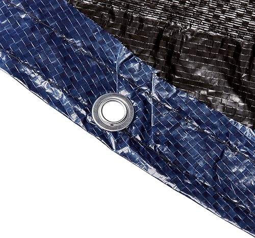 Miniatura 3 de Midwest Canvas, Cubierta de piscina de invierno para piscinas redondas sobre el suelo, kit de cierre de piscina para el invierno, azul, 24 pies