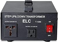 Vista 1 de ELC Serie T Transformador Convertidor de Voltaje de 1000+ Vatios - Paso Arriba/Abajo - 110 V a 220 V / 220 V a 110 V Convertidor de Potencia
