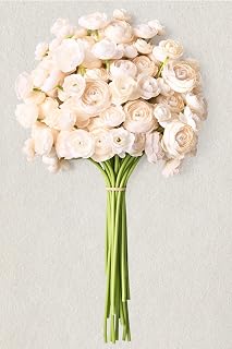 Waipfaru Ranunculus Artificial Flowers, 18Pcs 14In Fake Peonies Artificial Flowers, Faux Flower for Vase Silk Flower Real Touch Faux Peony Bulk for DIY Wedding Bouquet Home Bridal Shower Decor