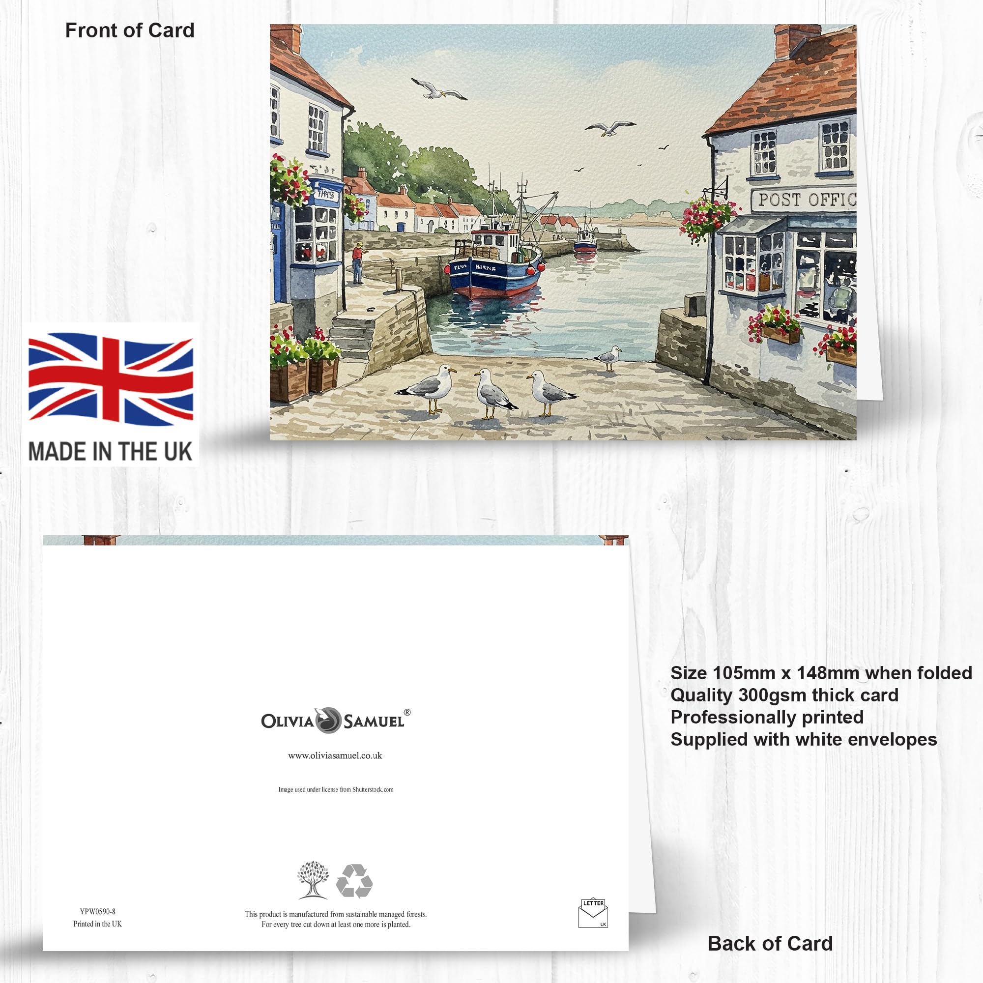 24 x British Scenic Watercolour Landscapes Greeting Cards - A great value Multipack, Eco Friendly and Designed and Printed in the UK - Image 2