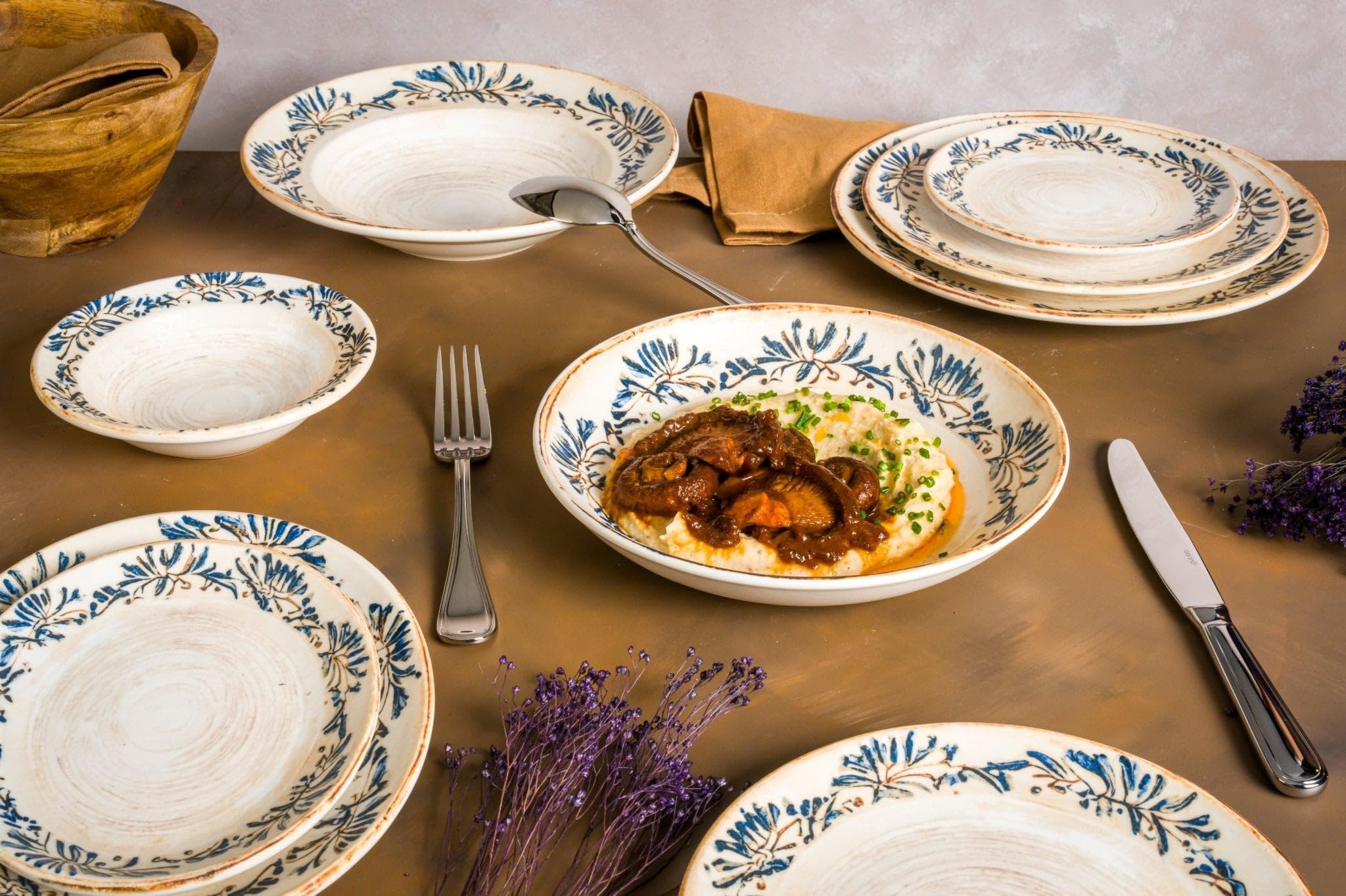 Bonna Deep Plates - Grandma - Porcelain - 23cm (1000cc) - Set of 6