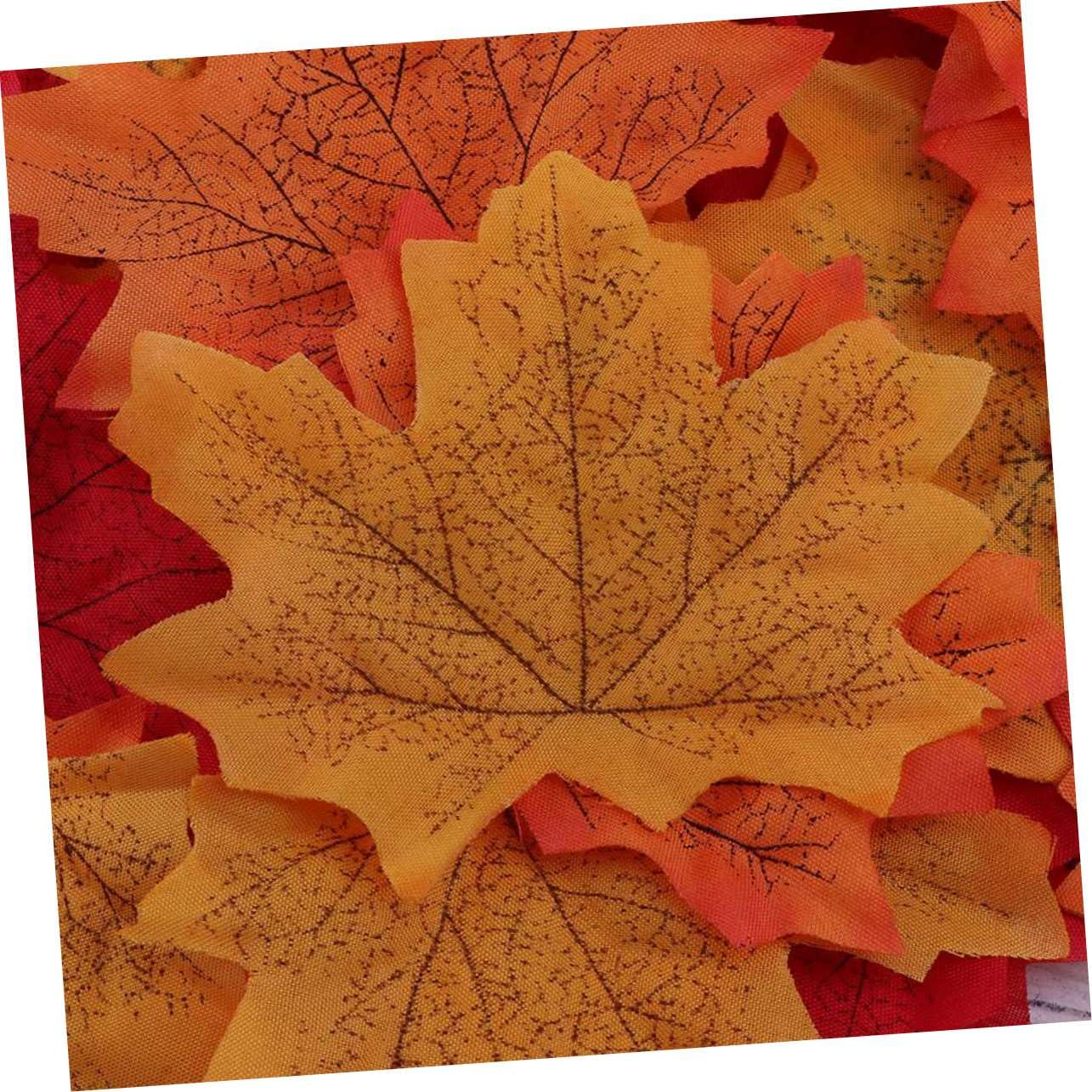 Abaodam 3 Set Di Foglie Di Acero Artificiali Autunno Autunno Decorazione Versatile Per Matrimoni Festa Banchetto Negozi Foglia Di Acero Decorazione 300 Pezzi * 3
