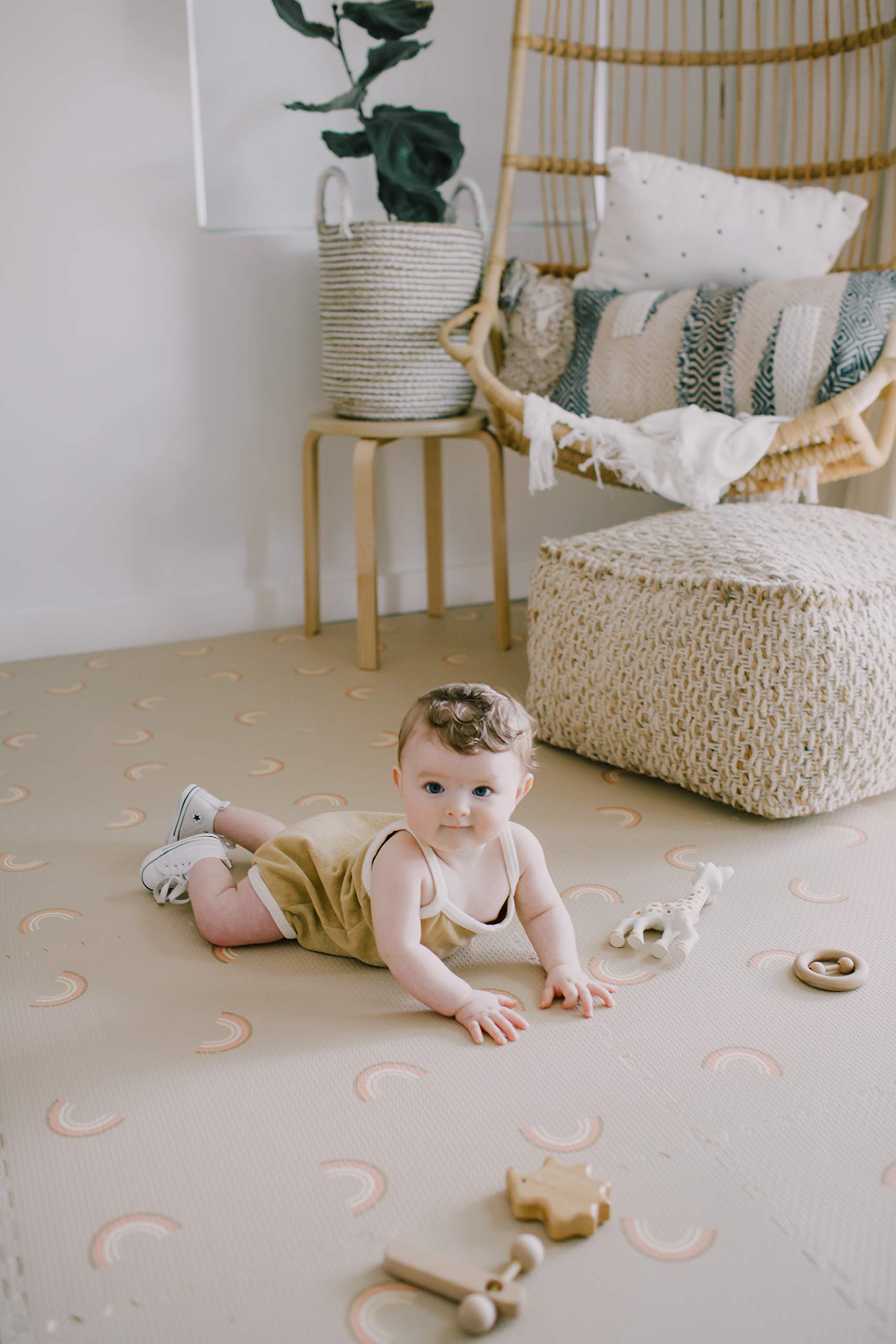 Yay Mats Stylish Extra Large Baby Play Mat. Soft, Thick, NonToxic Foam