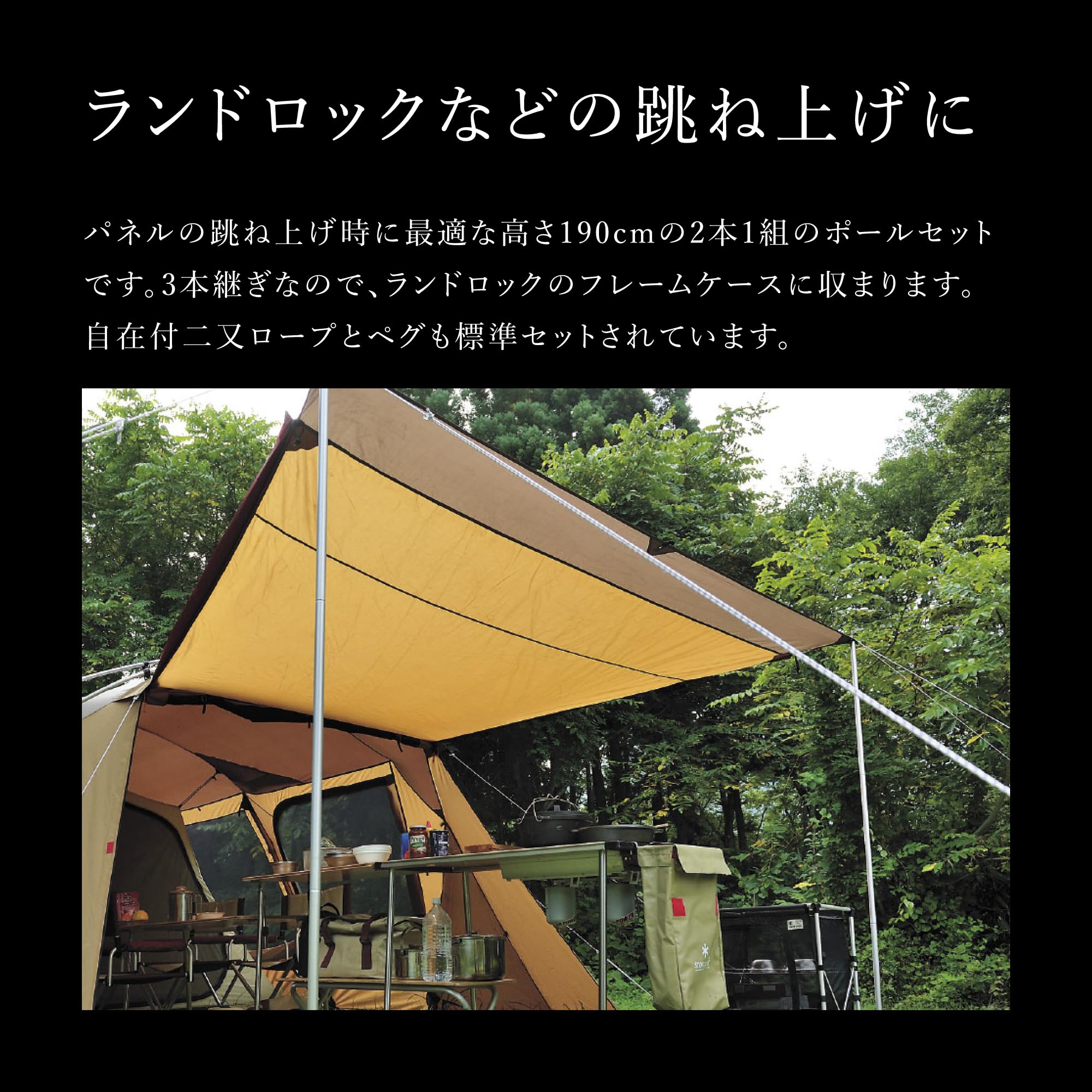 Amazon | スノーピーク アップライトポールセット TP-080 | Snow Peak