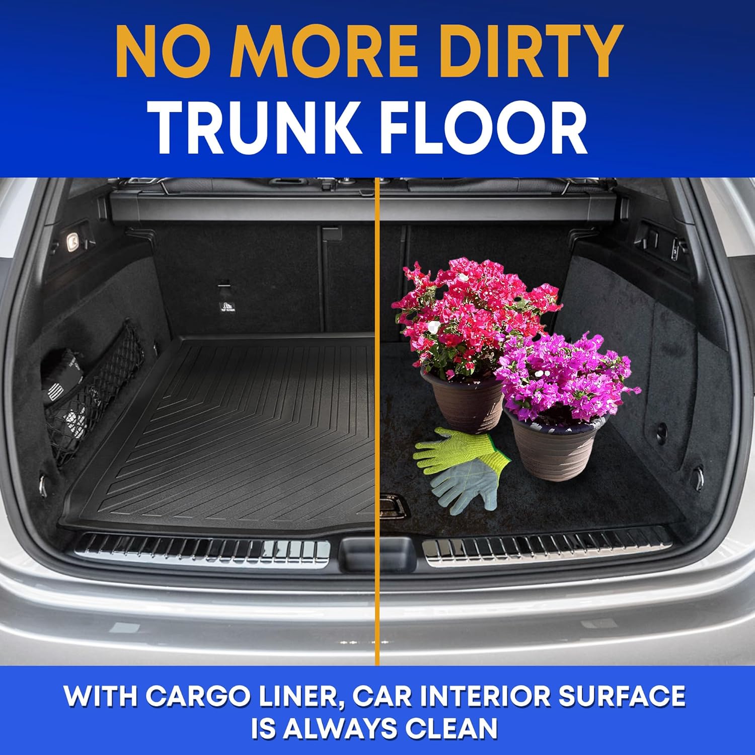 Premium Cargo Liner for Mercedes Benz GLE Class 2020-2026 - Custom Fit Car Trunk Mat - All-Season Black Cargo Mat - 3D Shaped Laser Measured Trunk Liners for Mercedes Benz GLE Class 2020-2025.