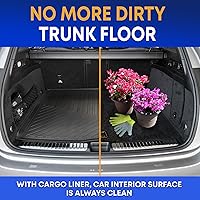 Vista 5 de Forro de carga prémium para Mercedes Benz GLE Class 2020-2025 – Tapete de carga personalizado para maletero de automóvil – Tapete de carga negro