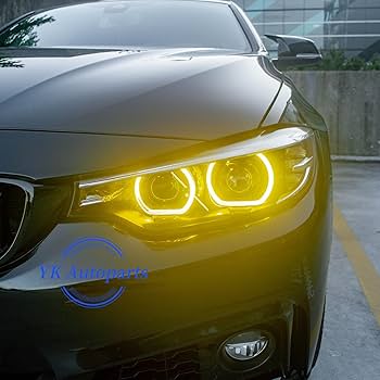 BMW M4.M3LCIヘッドライト用イエローモジュール イエローレモン DRL 18-20 BMW M3 M4 F80 F82 F36 LCI 430I 440I ANGEL