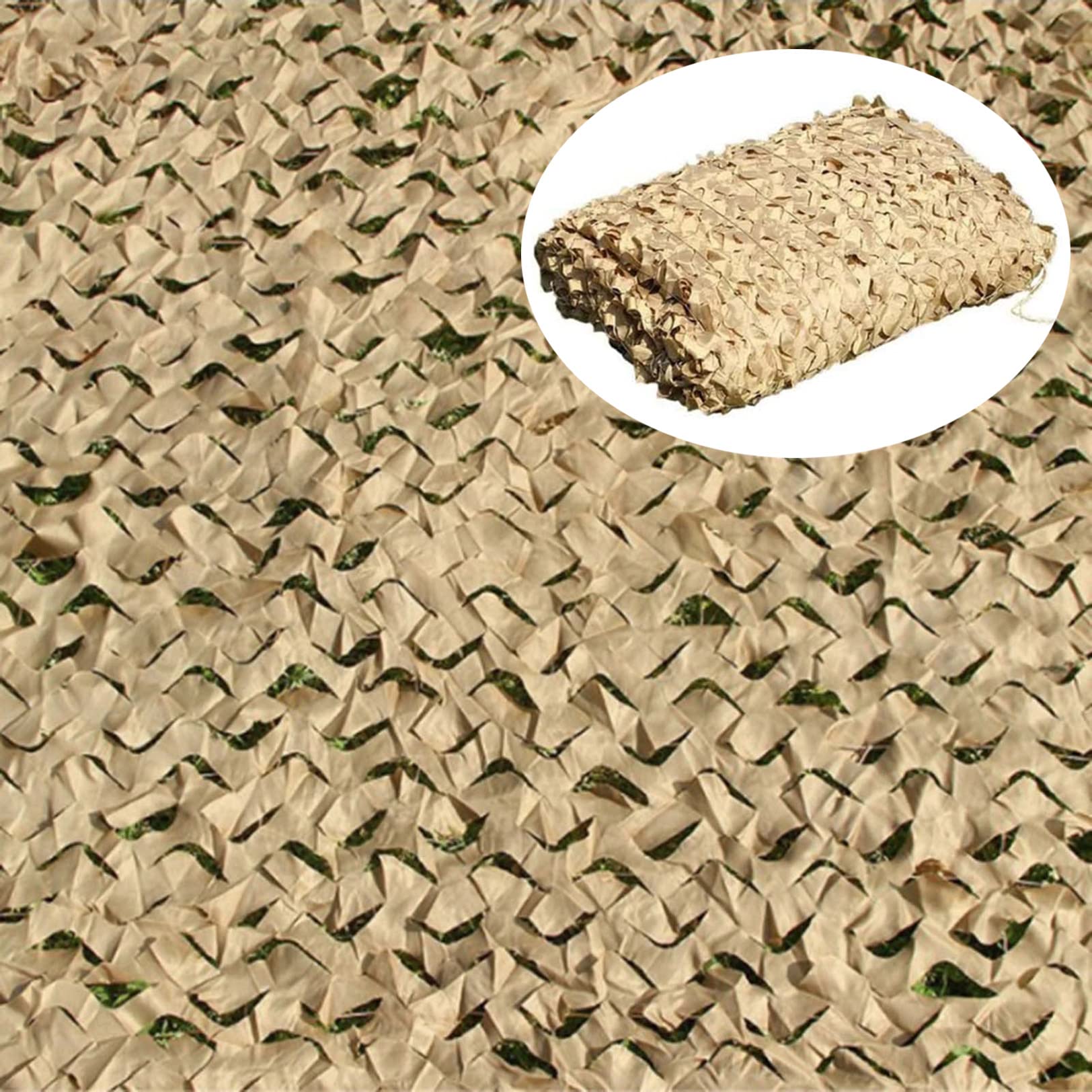 OUdini Desert Camouflanet, Woodland Camo Netting, Sunshade Camouflanetting for Military, Hunting, Camping/2 * 3M/6.6 * 9.8Ft