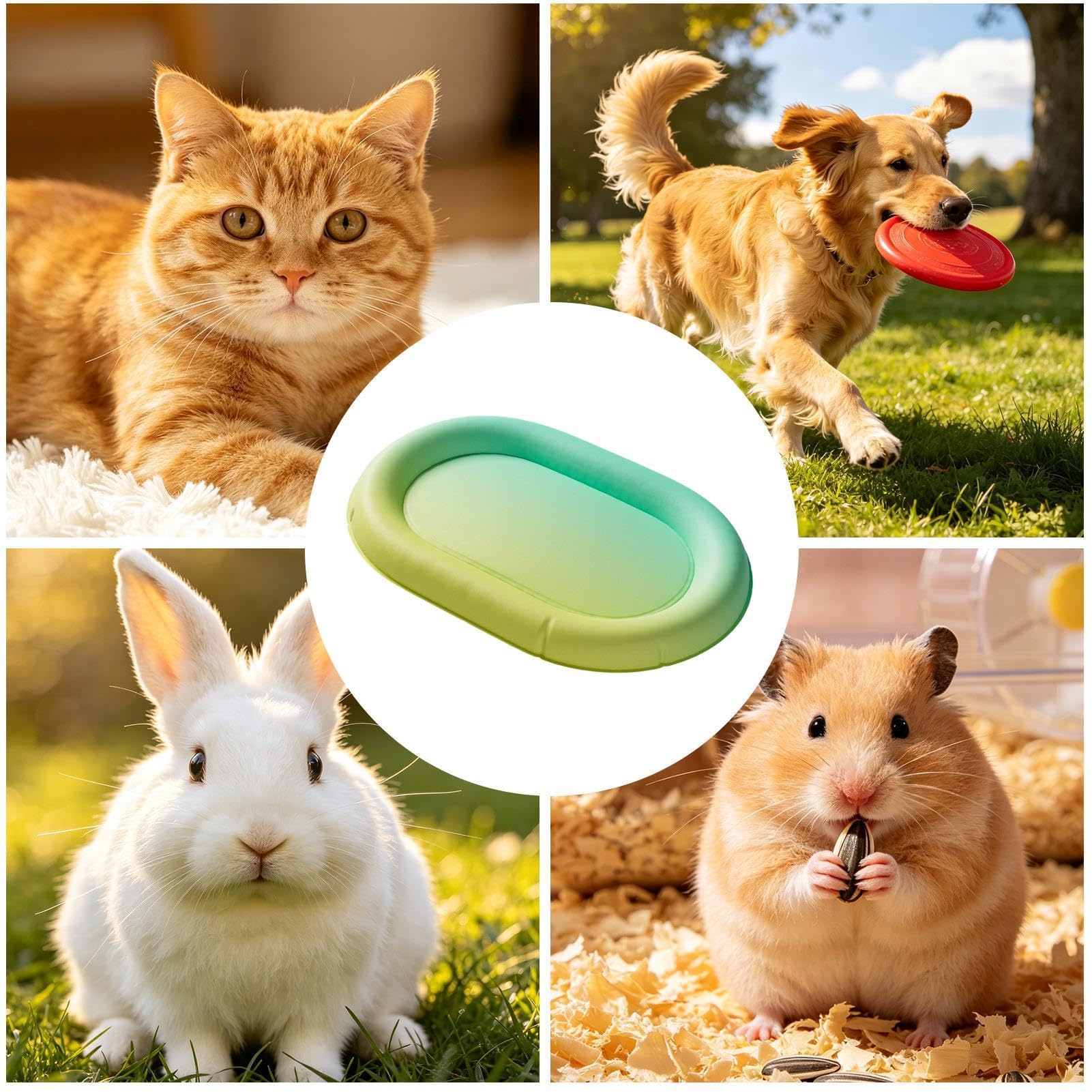 Tappetino Rinfrescante per Animali Domestici Cuccia Portatile con Cuscino | Tappetino Rinfrescante Impermeabile per Cani Interni E Esterni Patio Casa Auto Viaggio Canile Gabbia