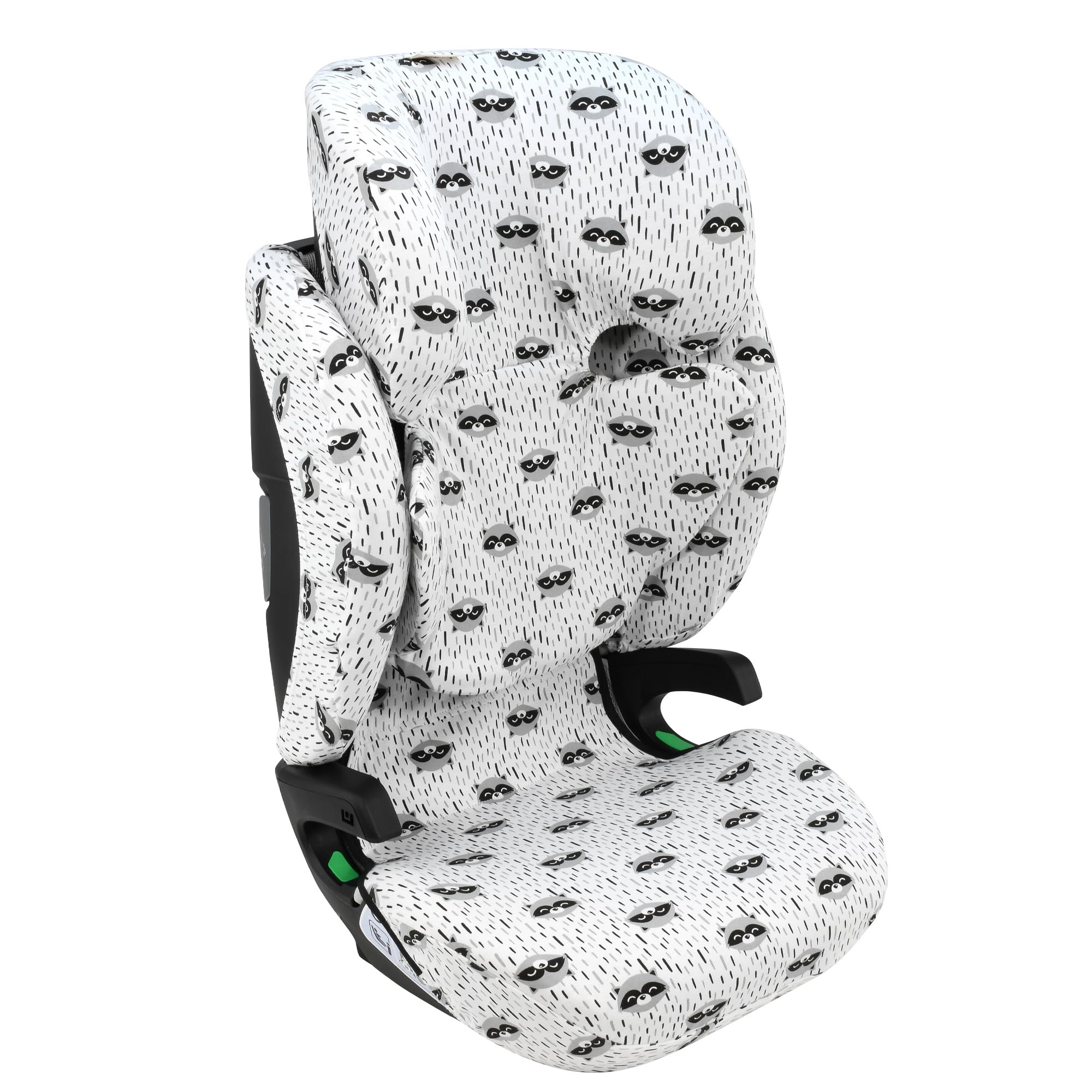 JYOKO Kids Funda de algodón para Silla de Coche Compatible con Axkid (Raccoon, Axkid Nextkid)