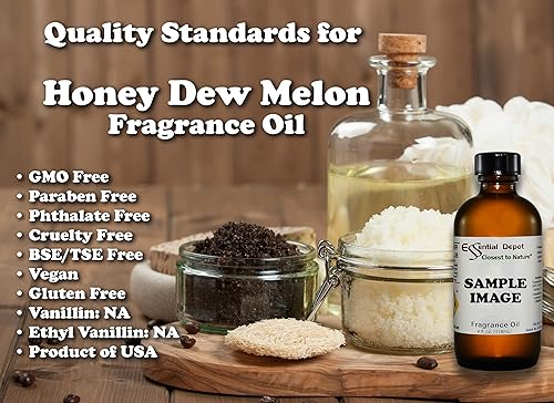 Miniatura 3 de Honey Dew - Aceite de fragancia de melón, 4 onzas, suministrado en botella de vidrio ámbar de 4 onzas con forro de cono fenólico negro y tapa