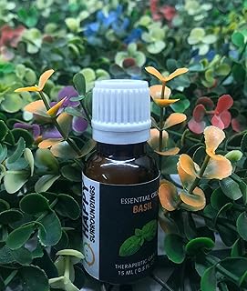 Basil Essential Oils ~ Pure Natural Aromatherapy Massage Oil - Therapeutic Grade - 100% Natural Incense - Pure Essential Oil (30ml)