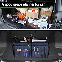 Vista 6 de Femuar Organizador de maletero de automóvil, organizador de almacenamiento de automóvil con 72 L, gran capacidad, impermeable, plegable y 11
