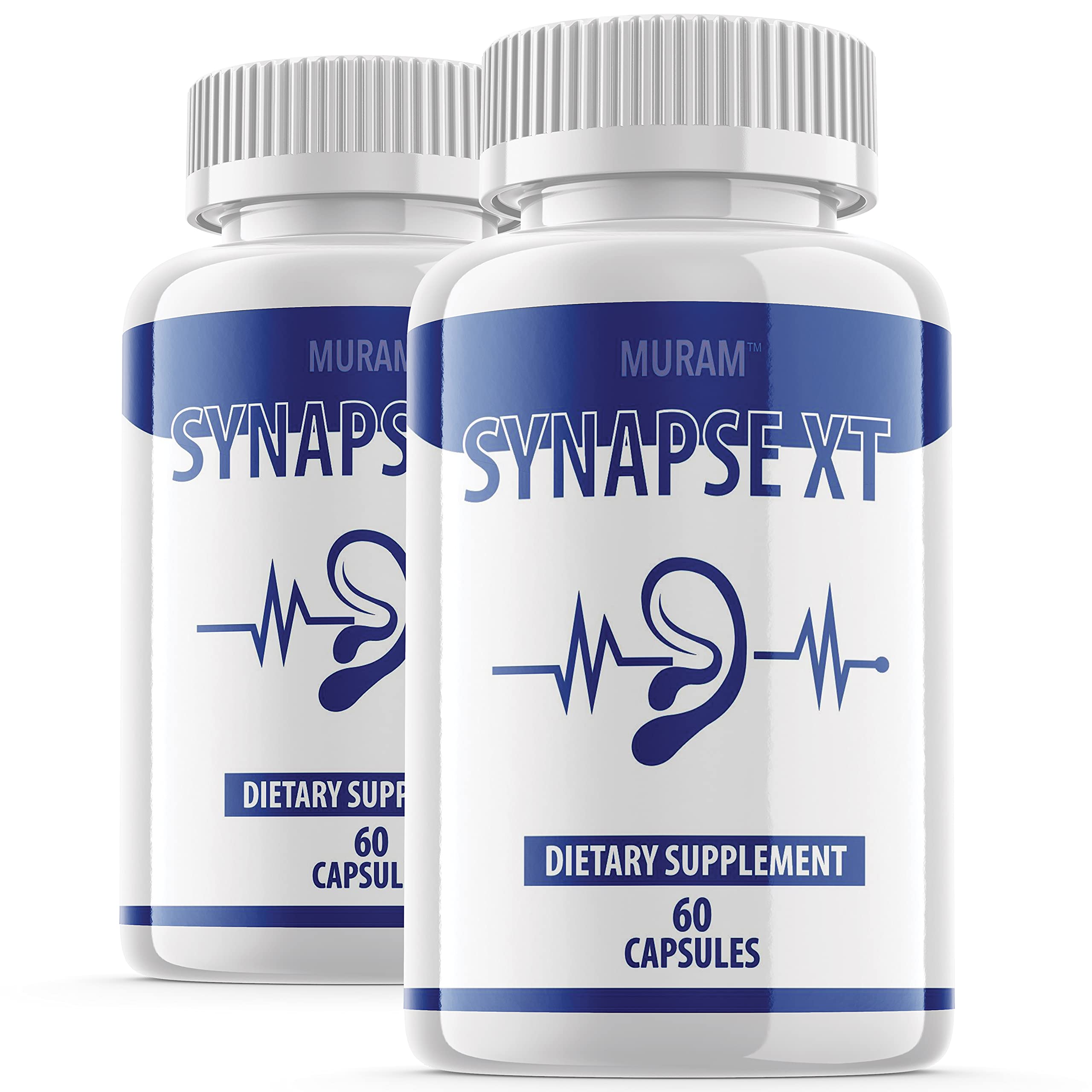 (2 Pack) Synapse XT - Advanced Supplement Pills for Tinnitus, Support Ear Health Capsules, Premium Original Formula, 2 Month Supply (120 Capsules)