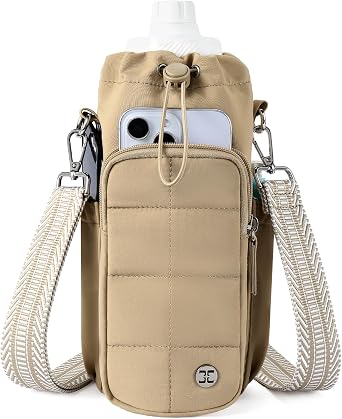Telena Water Bottle Holder with Strap RFID Crossbody Bags for Women for Walking, Hiking, Cycling