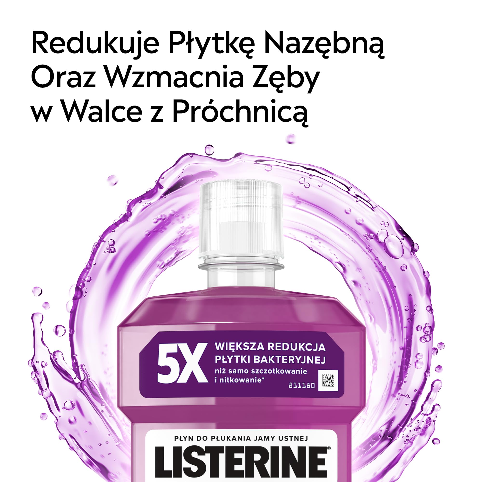 LISTERINE Total Care (6 x 500 ml), Płyn do płukania jamy ustnej, czyści i chroni zęby. Usuwa aż do 97% szkodliwych bakteri, odświeża oddech aż do 24 godzin, Utrzymuje zdrowe dziąsła,