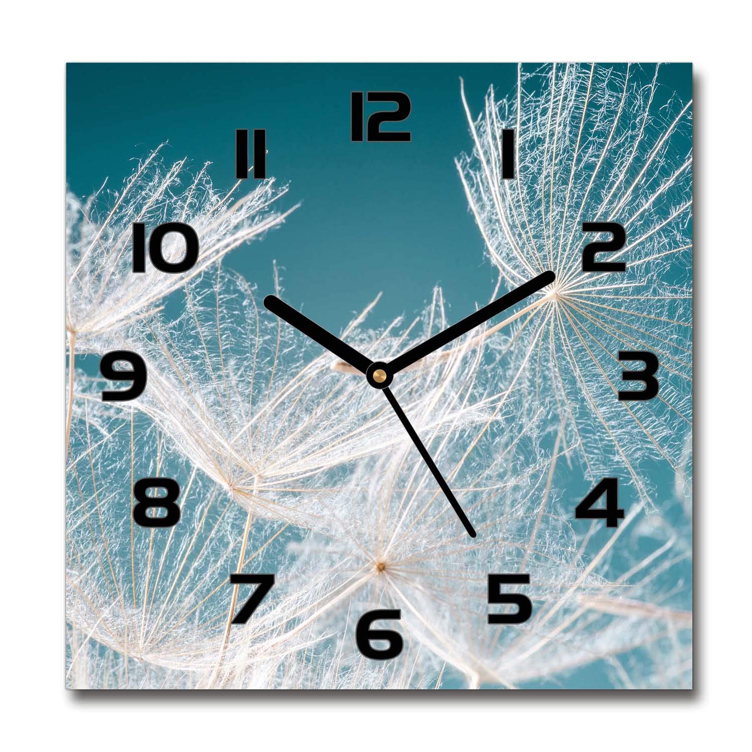 Horloge en verre silencieuse Tulup oubliez le tic-tac dans votre salon