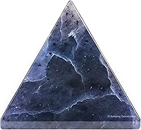 Vista 35 de Amazing Gemstone Amethyst Pyramid Crystal Healing Stones - 2" Great Pyramid Figurine of Natural Stone Pyramid for Meditation, Reiki, Chakra