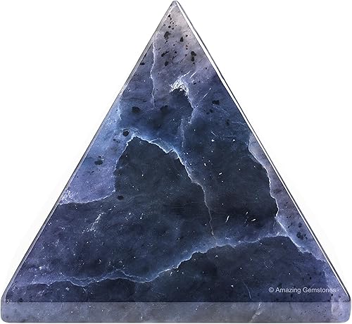 Miniatura 49 de Amazing Gemstone Lapis Lazuli Pyramid Crystal Healing Stones - 2" Great Pyramid Figurine of Natural Stone Pyramid for Meditation, Reiki, Chakra