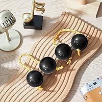 Vista 6 de Aslatua - 2 piezas de ritmos africanos auténticos Shaker Kashaka Musical Instrumentos de percusión de una sola mano, instrumento Kashaka para niños