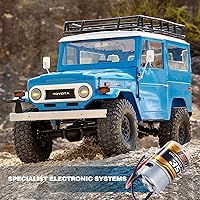 Vista 7 de BEEZRC FMS 1/10 RC Crawler FJ40 Toyota con licencia RS 4WD 2.4G Modelo RC Car Hobby 4x4 RC Rock Crawler Offroad RC Truck RC Auto de control remoto
