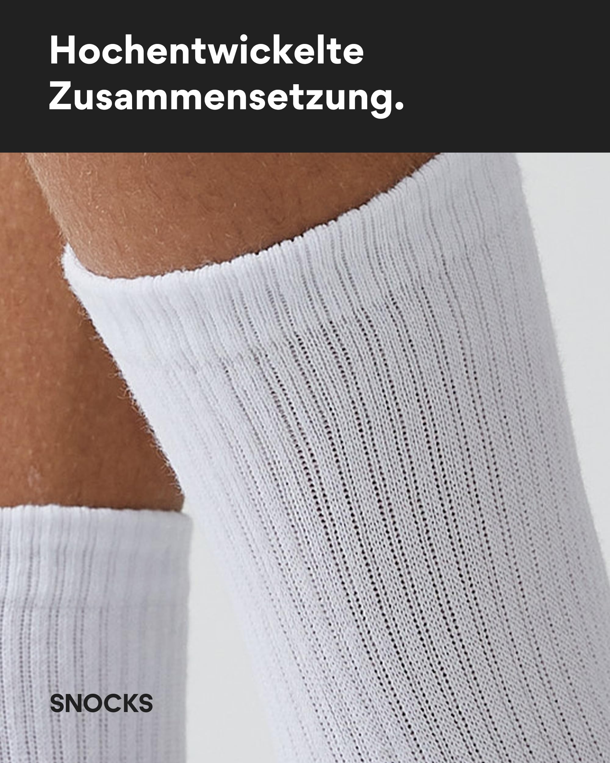 Snocks Tennissocken Herren & Damen aus Bio-Baumwolle 2–4 Paar – Hochwertige Materialien & multifunktional – Lange Socken – Ideal für Sport & Freizeit – Gr. 35–50