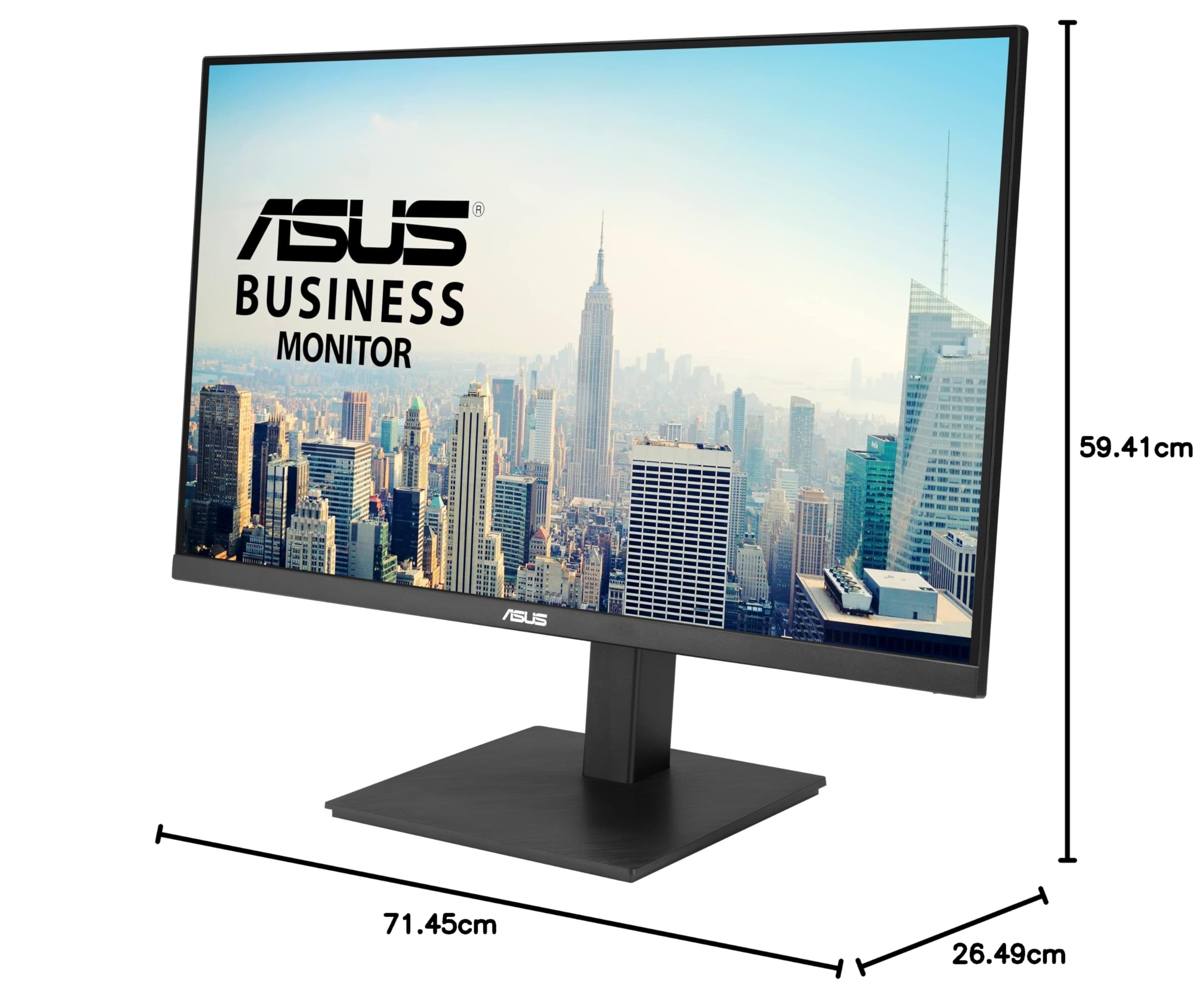 ASUS VA32UQSB, Monitor Business da 31,5” 4K IPS UHD (3840 x 2160), Nero | HDR-10, DisplayPort, 2 HDMI, Altoparlanti stereo, Anti-sfarfallio, Filtro Luce Blu, Design ergonomico, Montabile a parete