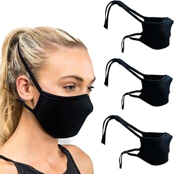 Amazon.com: SNM Apparels Reusable Black Cloth Face Mask For Men