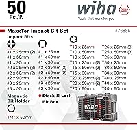 Vista 7 de Wiha 76885 Juego de brocas de impacto MaxxTor de 50 piezas