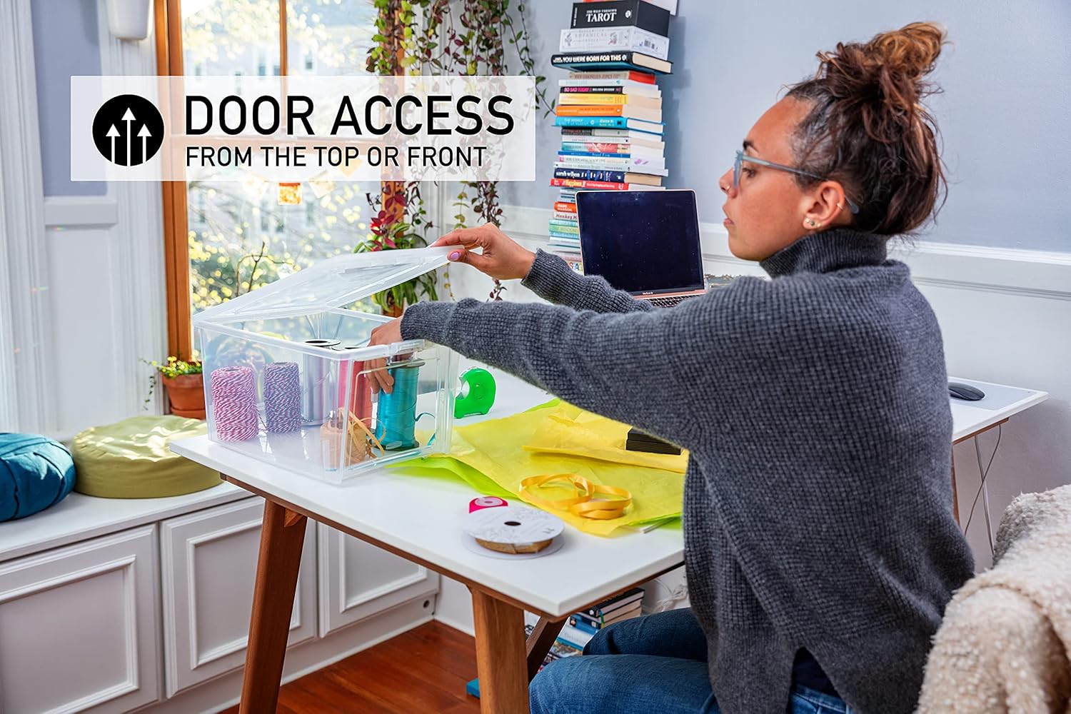 Buy Rubbermaid XSmall AllAccess Tote with Lids, Pack of 6, Stackable