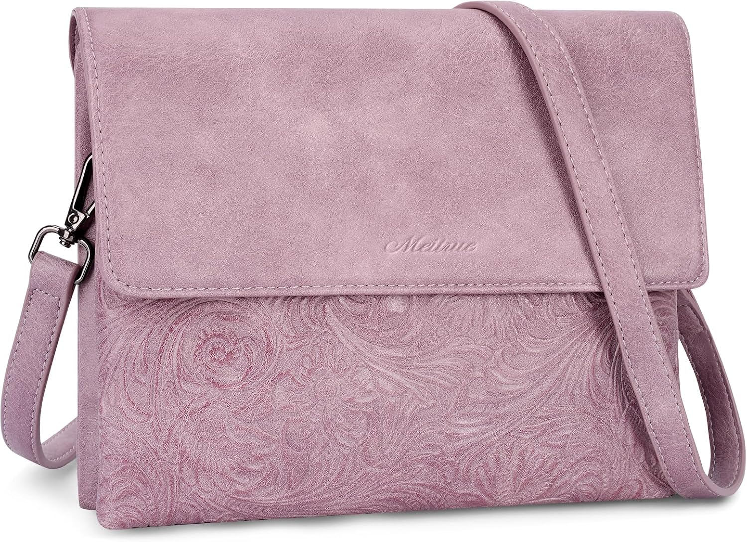 MEITRUE Small Crossbody Bags for Women, Vegan Leather Cell Phone Purse with Adjustable Strap