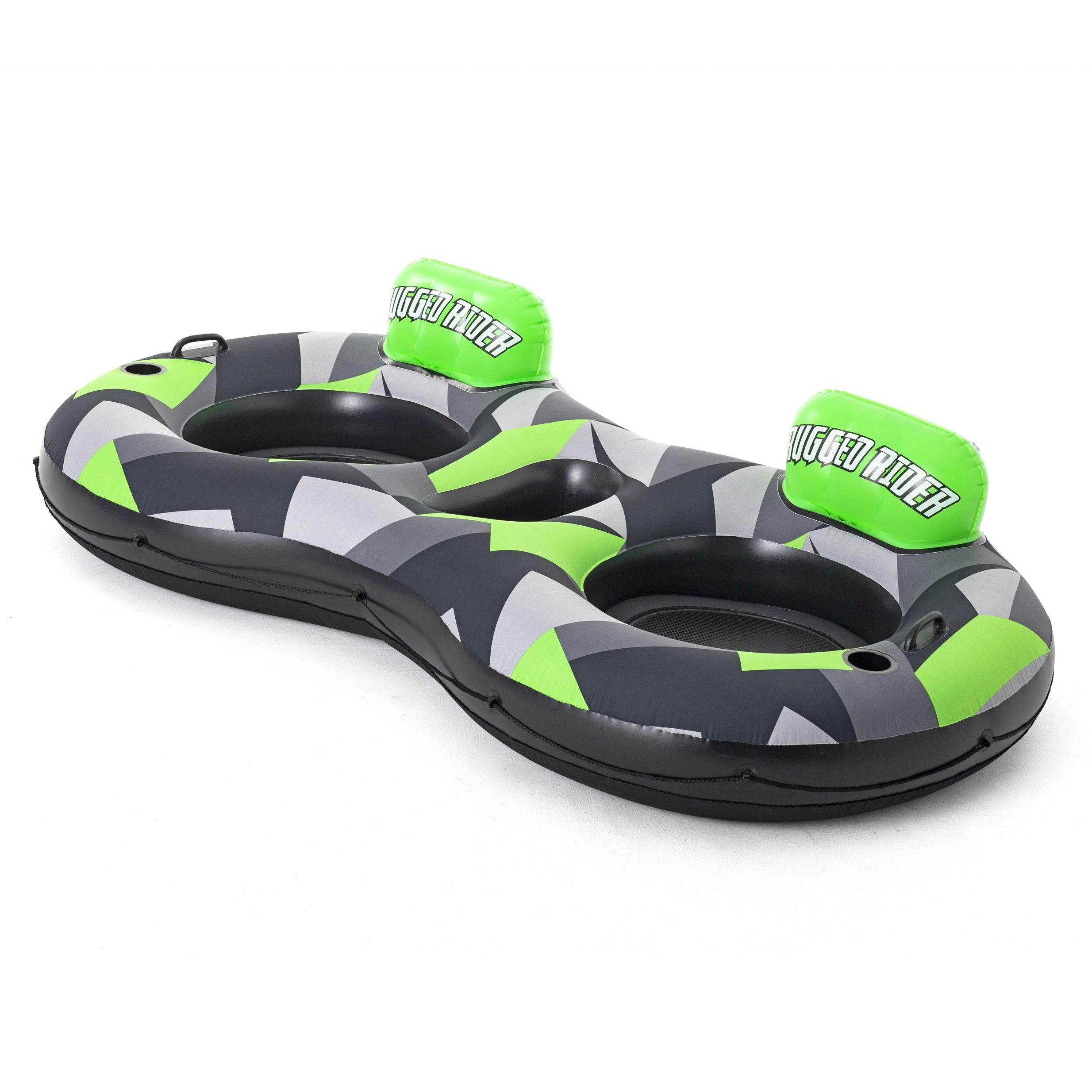 Bestway Hydro-Force 2-Personen Schwimmring mit Rückenlehne „Rugged Rider II“ 251 x 132 cm