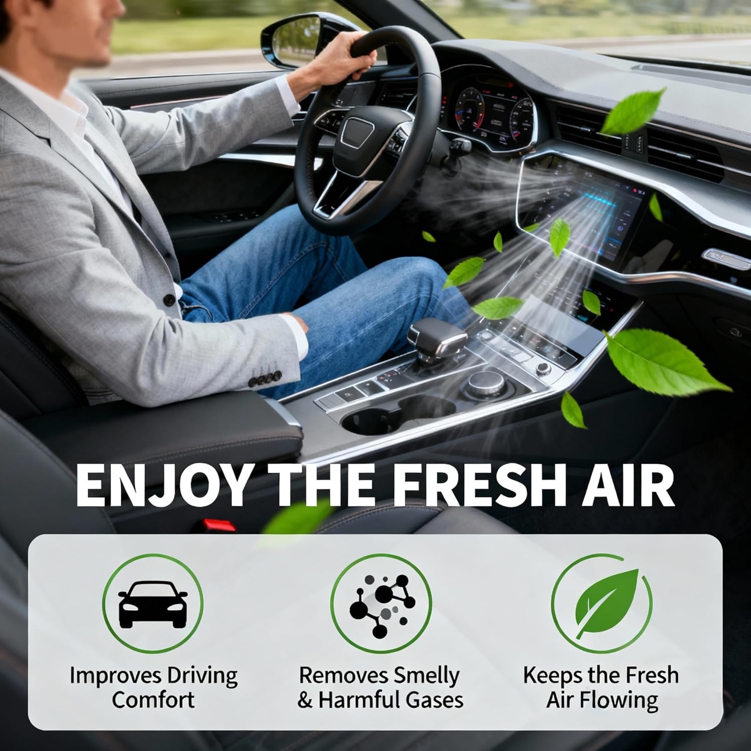 Cabin Air Filter for Tesla Model Y 2020-2024, HEPA & Activated Carbon Air Purification, Easy Installation Replacement for 1658375-00-A